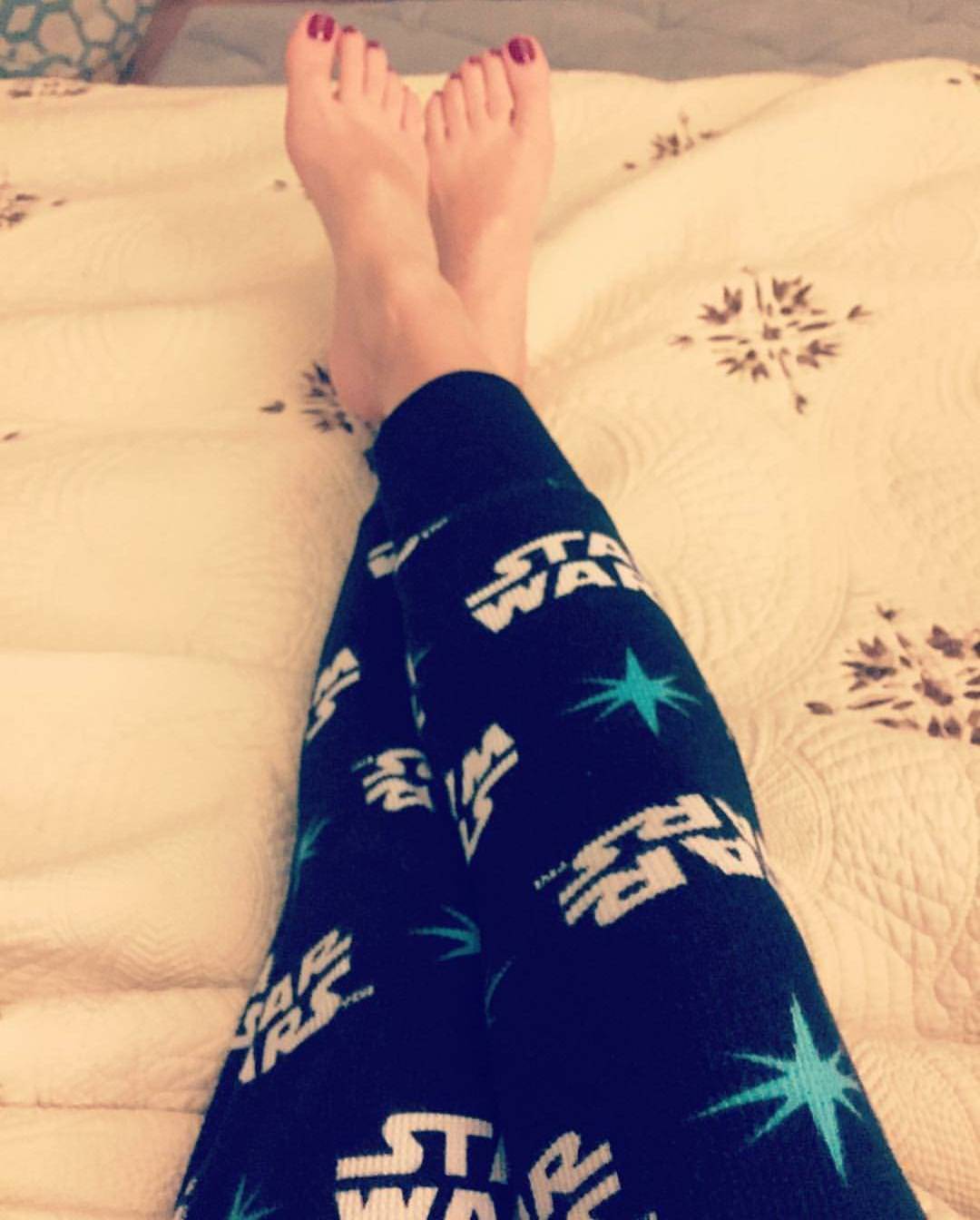 Angela Kinsey May The 4th Be With You Feet Toes Footfetis