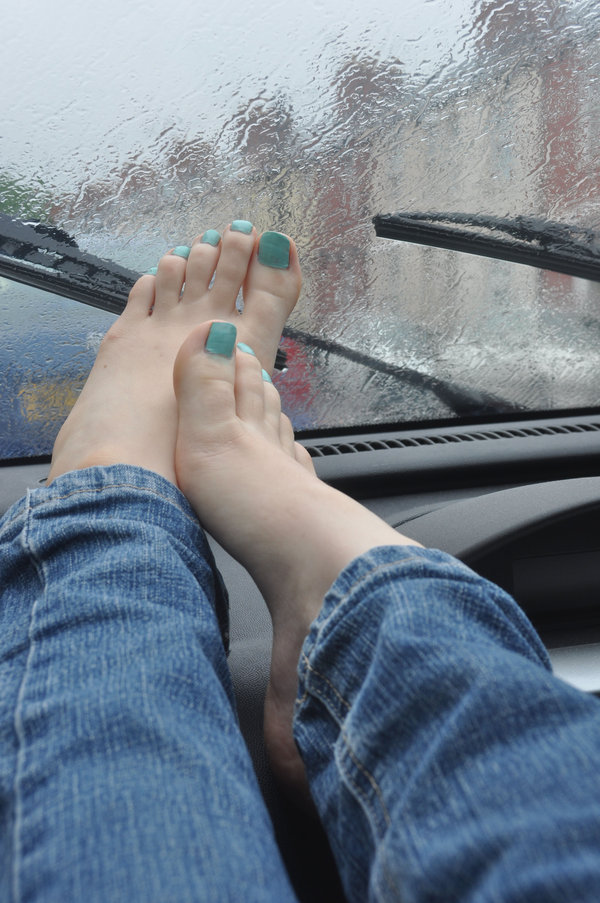 Barefoot In The Car By Artistic Fee