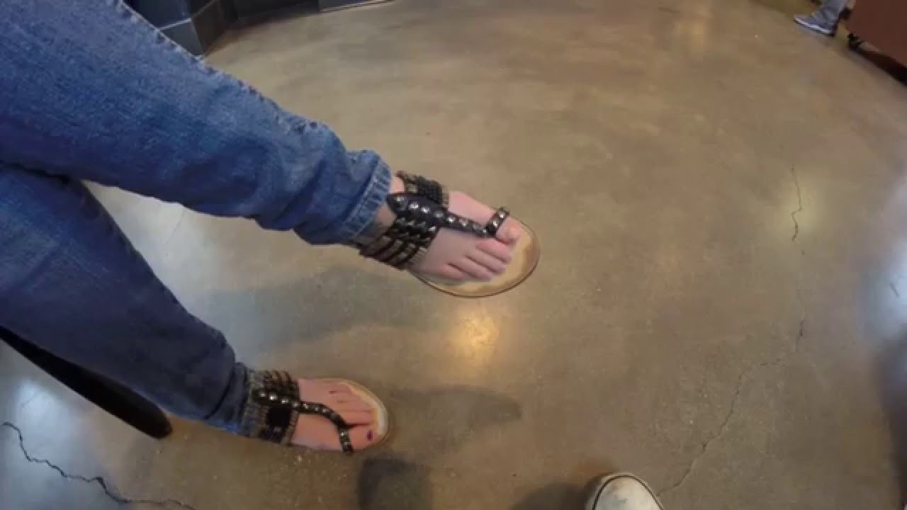 Candid Feet In Starbucks Shot With A Go Pro Min