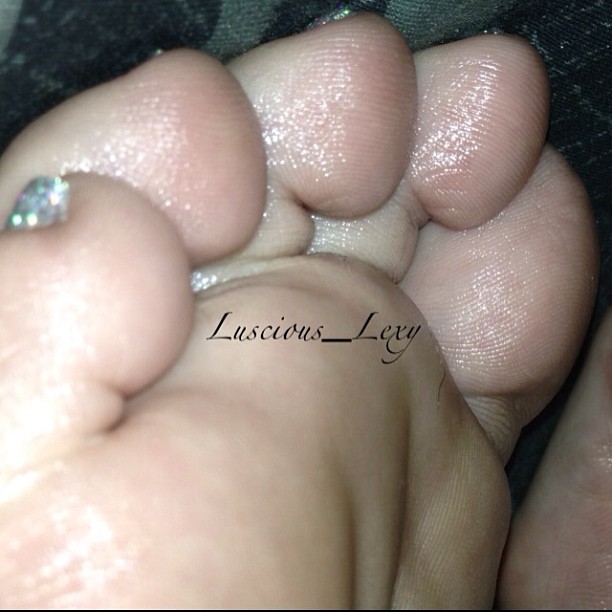 Close Up Of My Oily Little Piggies Fee