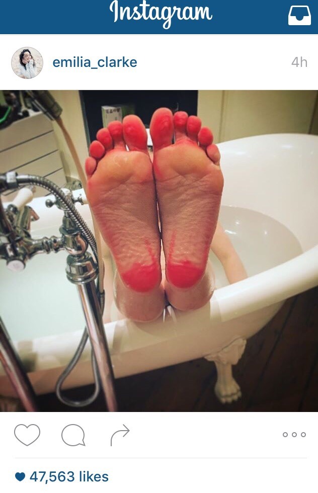 Emilia Clarke Soles Feet Toes Footfetis