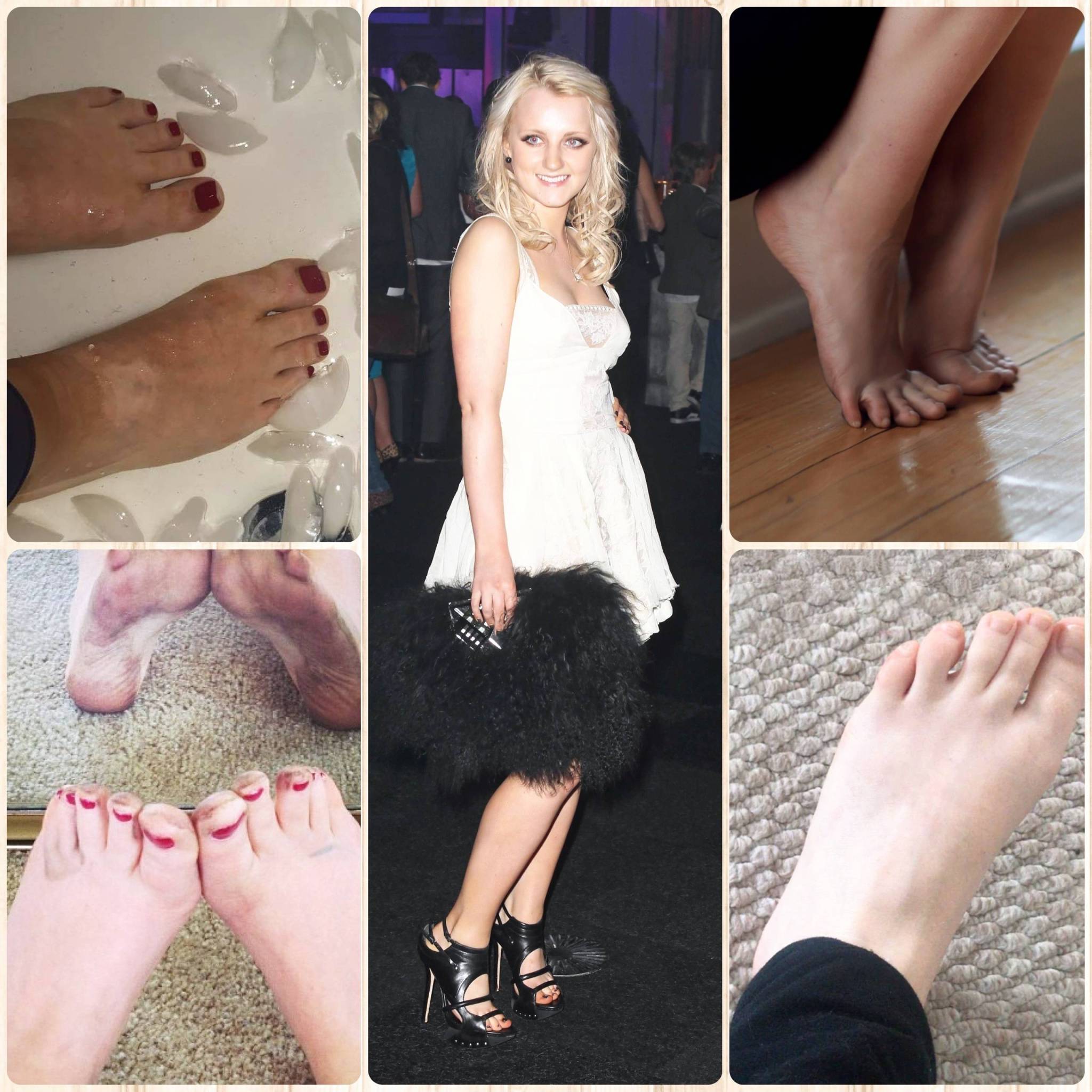 Evanna Lynch Natural Or Nail Polish Feet Toes Footfetis