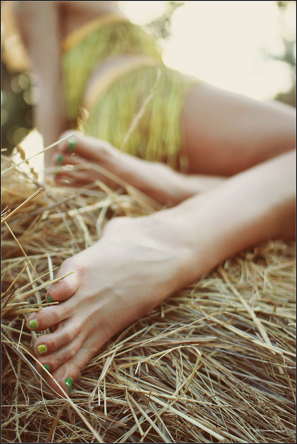 Girls Feet In The Hay By Yepanchintcev Aleksey O