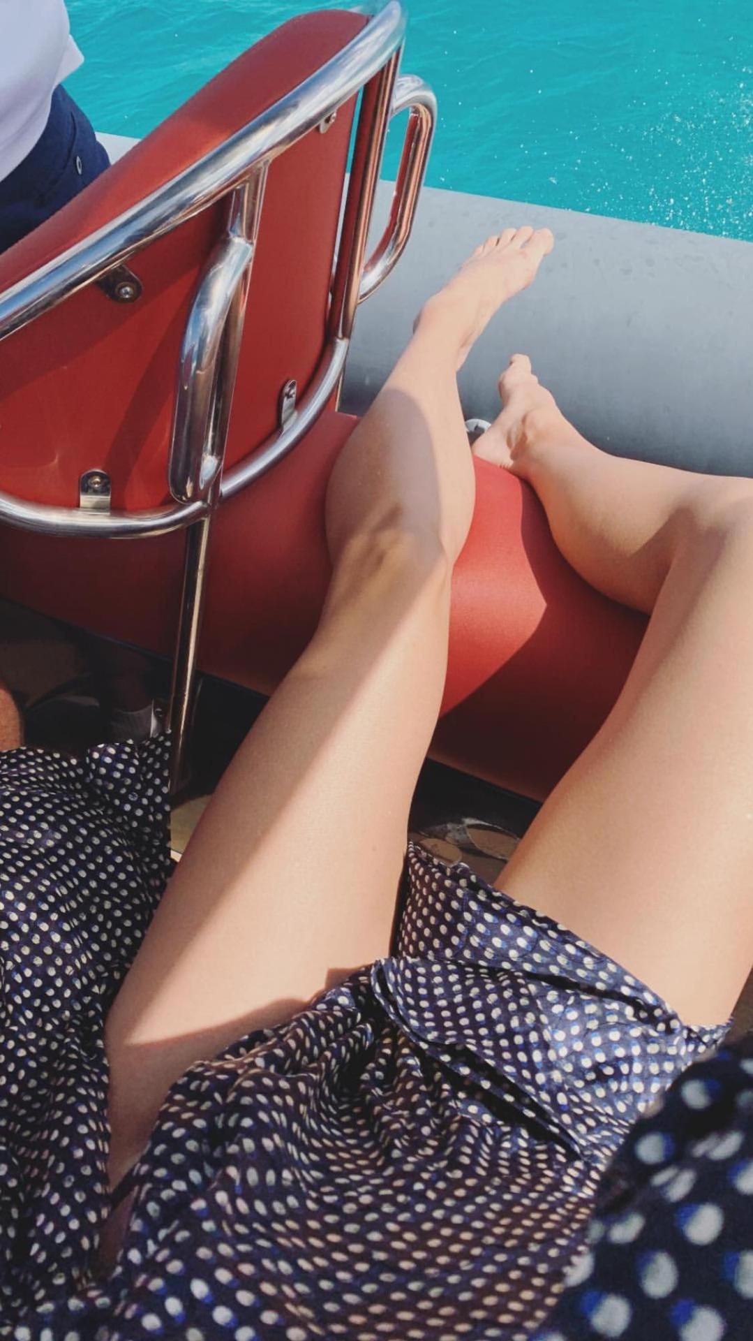 Maria Sharapova Instagram Story Feet Toes Footfetis