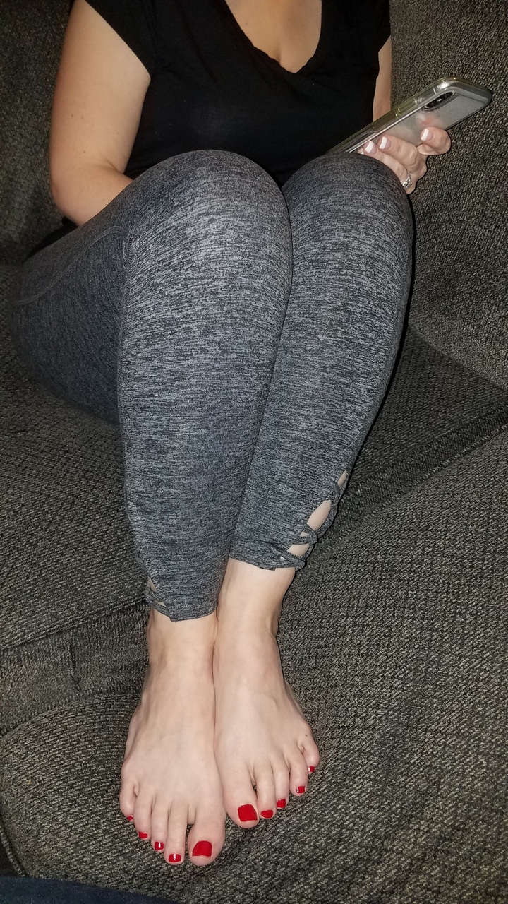 My Pretty Wifes Beautiful Candid Bare Feet Lookin