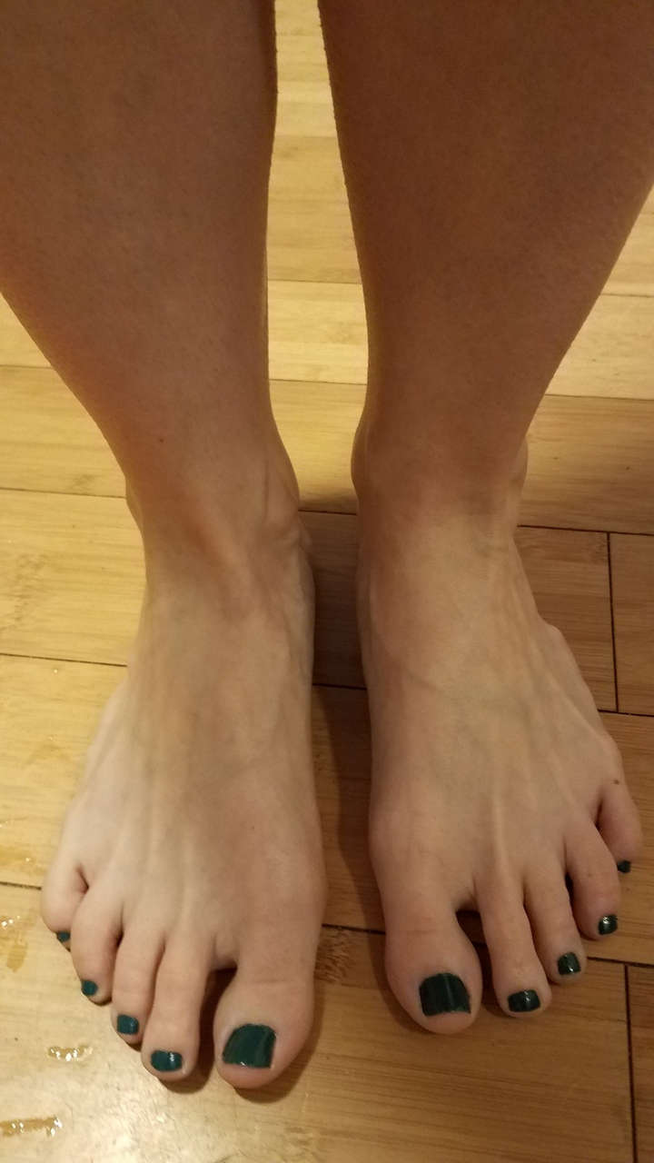 My Pretty Wifes Beautiful Feet In The Kitche