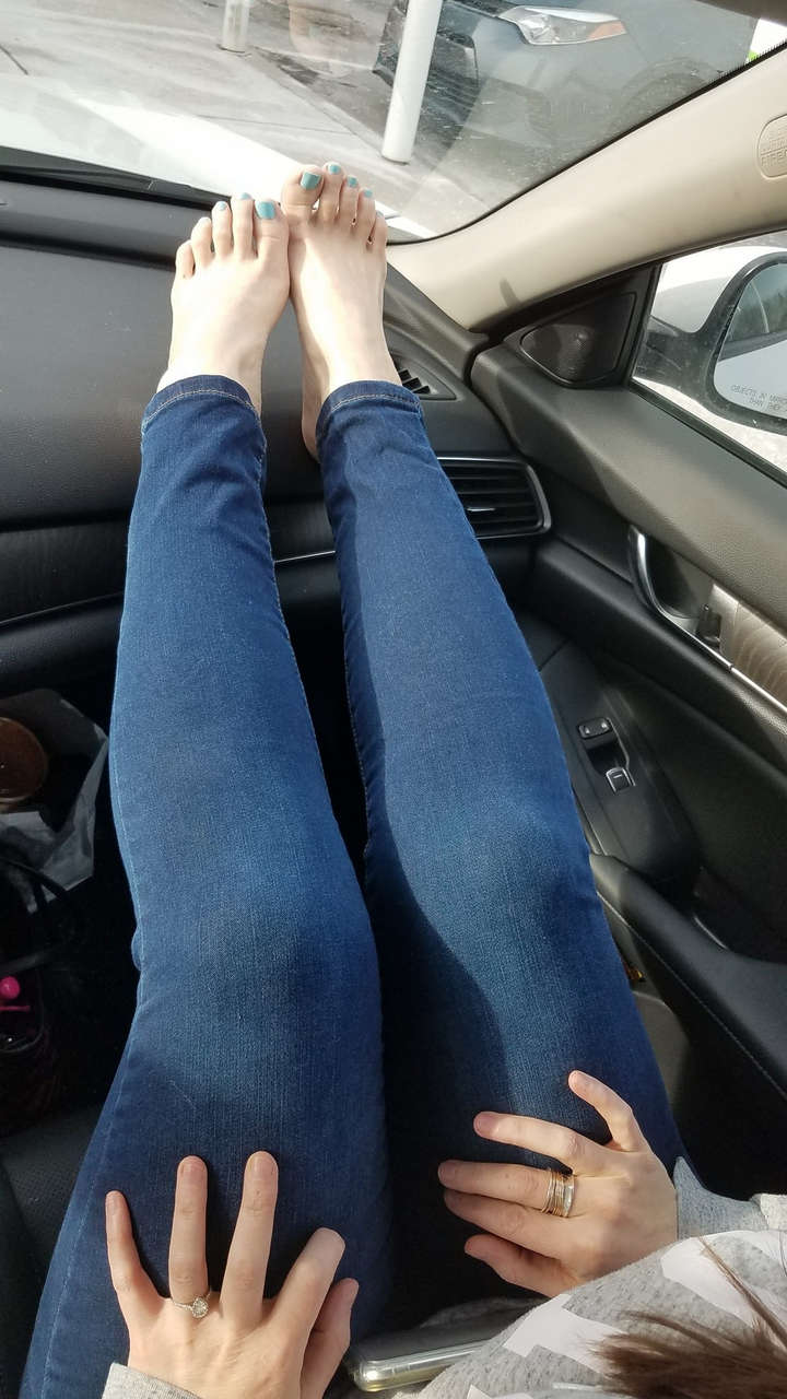 My Pretty Wifes Beautiful Legs And Feet On Th