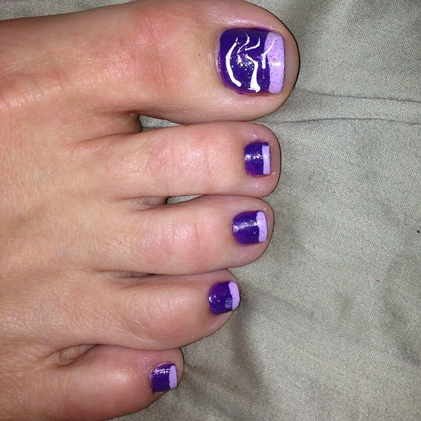 Pretty Purple Toes Angela G Fee