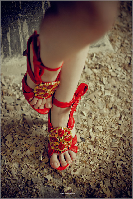 Red Sandals By Yepanchintcev Aleksey Fee