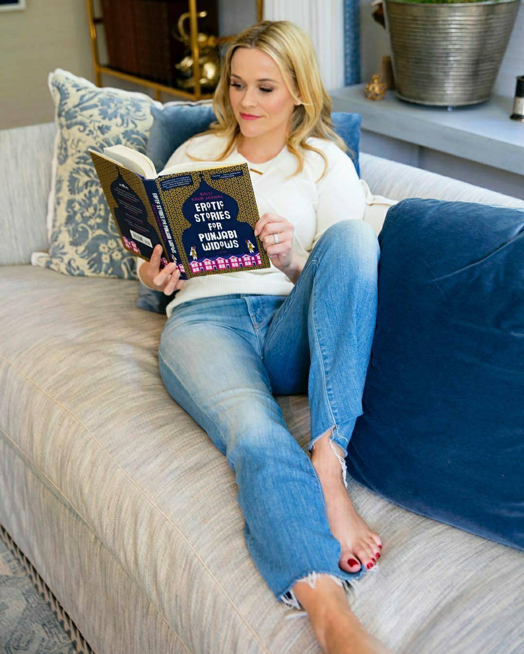 Reese Witherspoon Instagram Feet Toes Footfetis