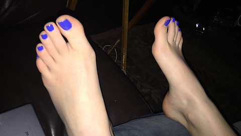 So Blue Feet Toes Footfetis