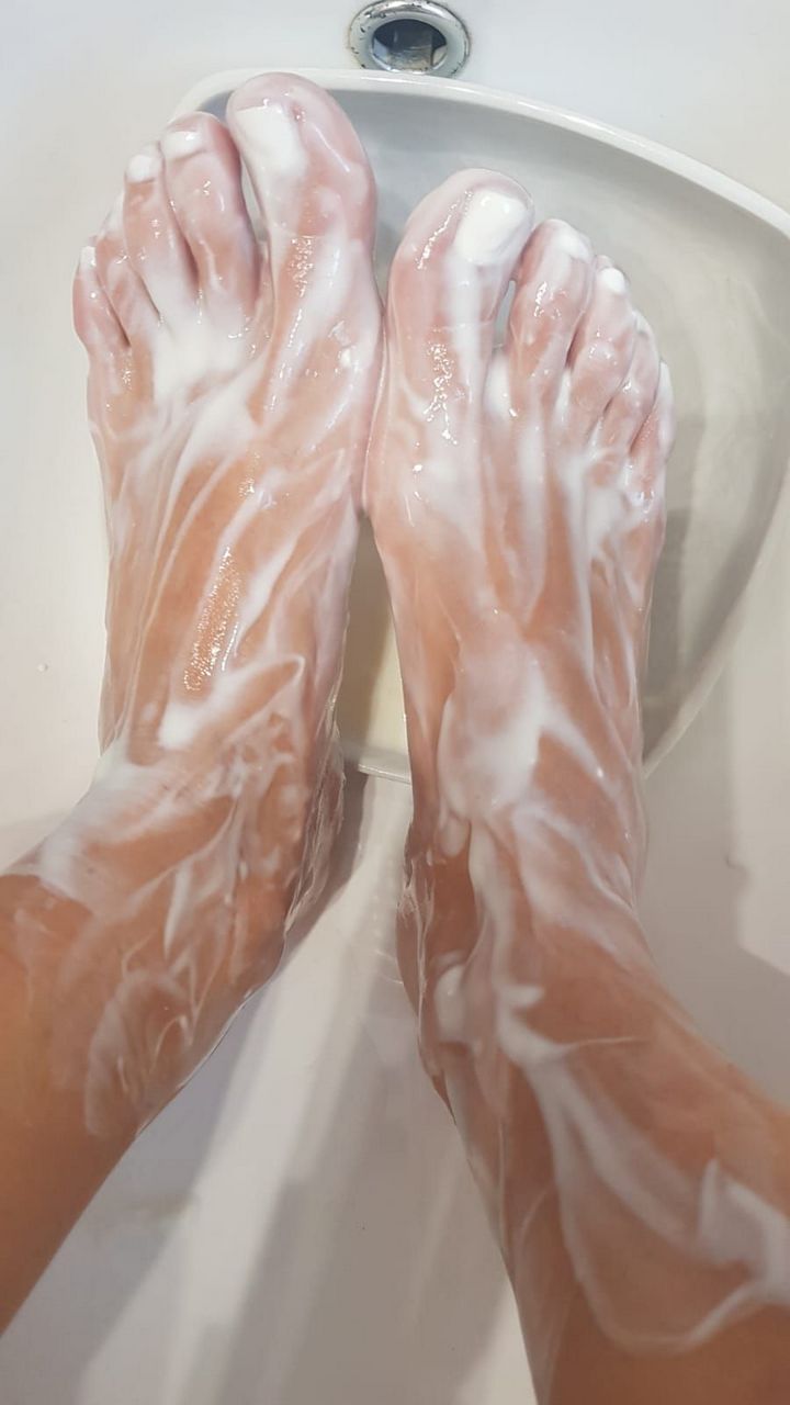 Blonde Doll Yogurt Feet Bath Video Preview