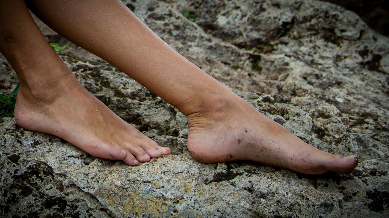 Chloe Feet Outdoor Forest Feet