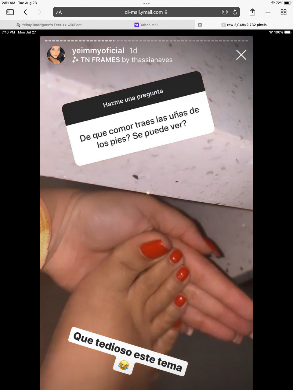 Yeimy Rodriguez Feet