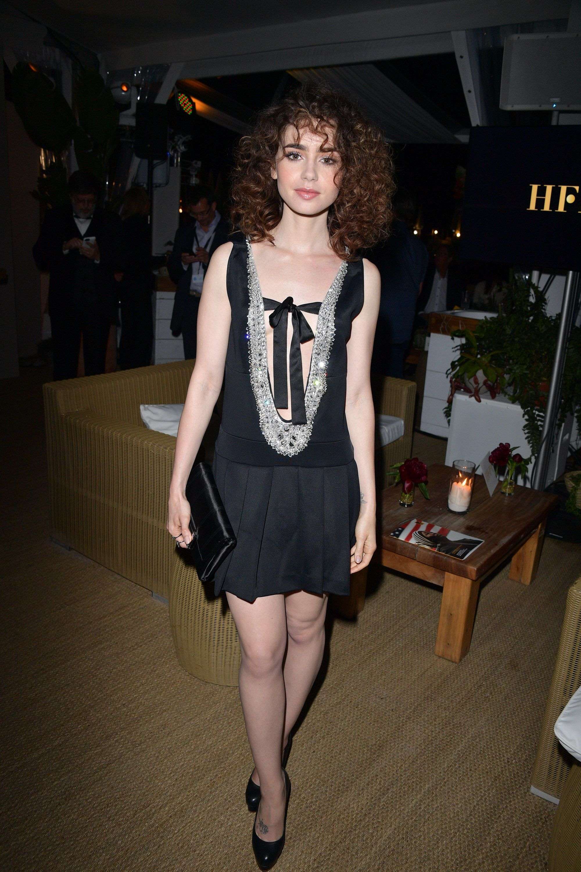 Lily Collins Legs