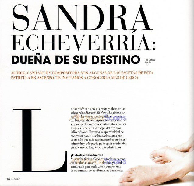 Sandra Echeverria Feet