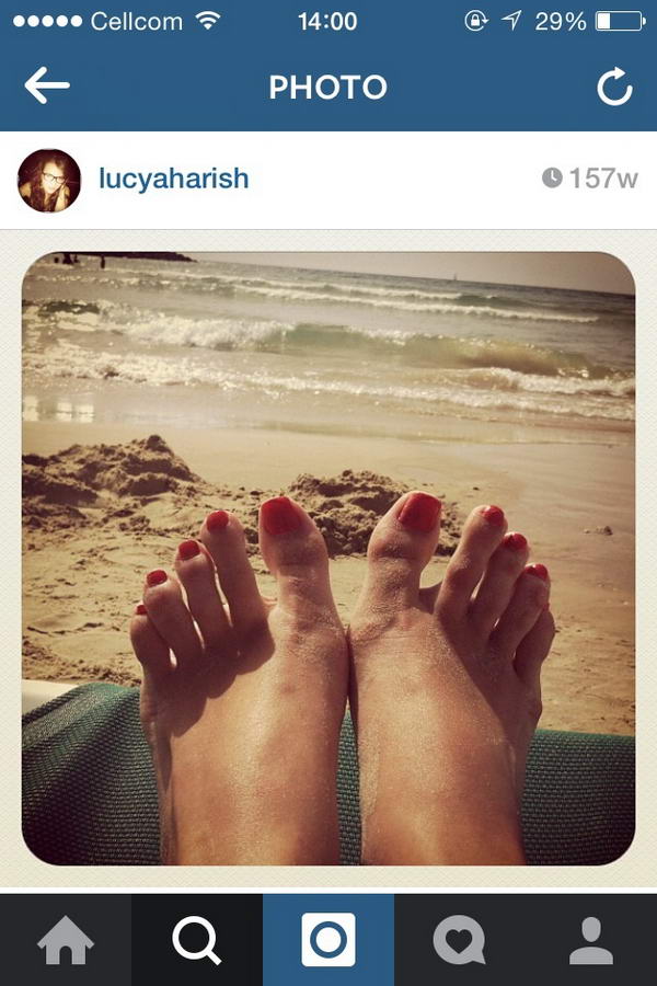 Lucy Aharish Feet