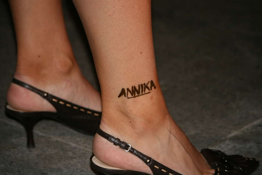 Annika Sorenstam Feet