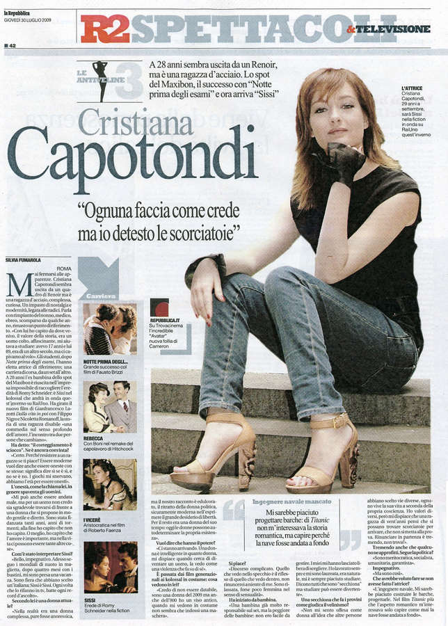 Cristiana Capotondi Feet