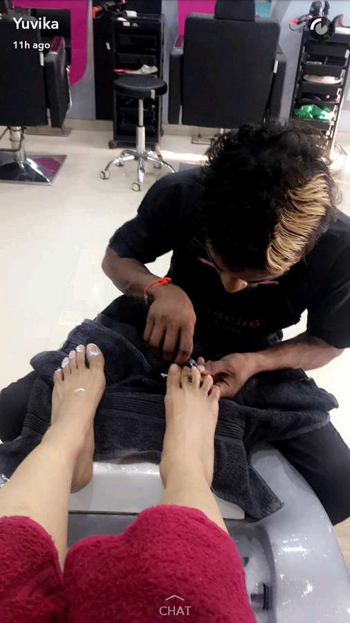 Yuvika Chaudhry Feet